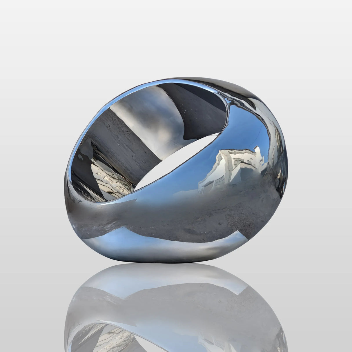 PREMIER Contemporary Outdoor Sculpture Elegant Modern Abstract Stainless Steel Sculpture PSSS-052-Stainless Steel Sculpture-PREMIER SCULPTURE