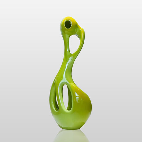 PREMIER Green Abstract Sculpture with Modern Design for Interiors and Public Spaces PSSS-129-Stainless Steel Sculpture-PREMIER SCULPTURE
