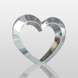 PREMIER Mirror Polished Stainless Steel Heart Sculpture for Romantic Garden PSSS-089-Stainless Steel Sculpture-PREMIER SCULPTURE