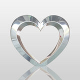 PREMIER Mirror Polished Stainless Steel Heart Sculpture for Romantic Garden PSSS-089-Stainless Steel Sculpture-PREMIER SCULPTURE