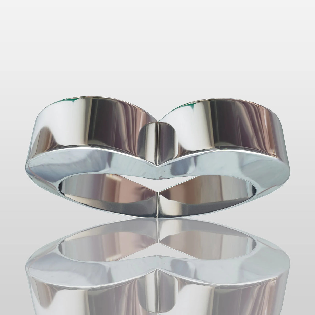 PREMIER Mirror Polished Stainless Steel Heart Sculpture for Romantic Garden PSSS-089-Stainless Steel Sculpture-PREMIER SCULPTURE