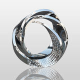 PREMIER Large Modern Mirror Ring Sculpture Stainless Steel City Art Custom Sculpture PSLSS-012-Stainless Steel Sculpture-PREMIER SCULPTURE