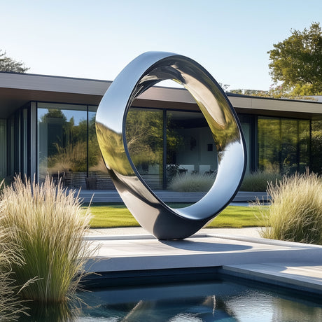 Modern Ring Garden Sculpture