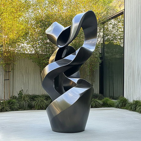 Modern Art Sculpture Stainless Steel Yard Decor 