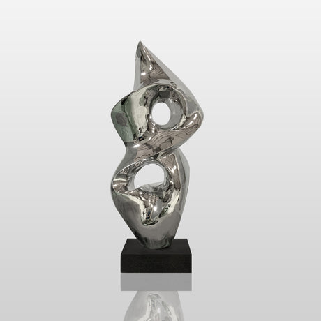 PREMIER Polished Abstract Sculpture Modern Indoor Art Sculpture for Galleries, Hotels & Luxury Residences PSSS-093-Stainless Steel Sculpture-PREMIER SCULPTURE