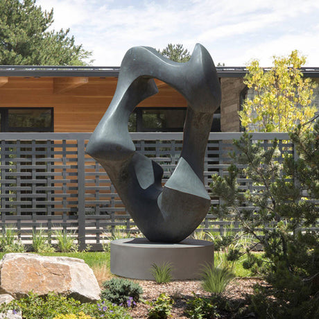 PREMIER Outdoor Sculpture Modern Abstract Sculpture Organic Form Inspired by Nature for Garden or Courtyard PSSS-094-Stainless Steel Sculpture-PREMIER SCULPTURE