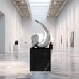 PREMIER Swan-Inspired Stainless Steel Sculpture Modern Abstract Art for Luxury Interiors and Contemporary Galleries PSSS-096-Stainless Steel Sculpture-PREMIER SCULPTURE