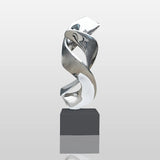 PREMIER Art Sculpture Twisting Design Modern Stainless Steel Sculpture PSSS-051-Stainless Steel Sculpture-PREMIER SCULPTURE