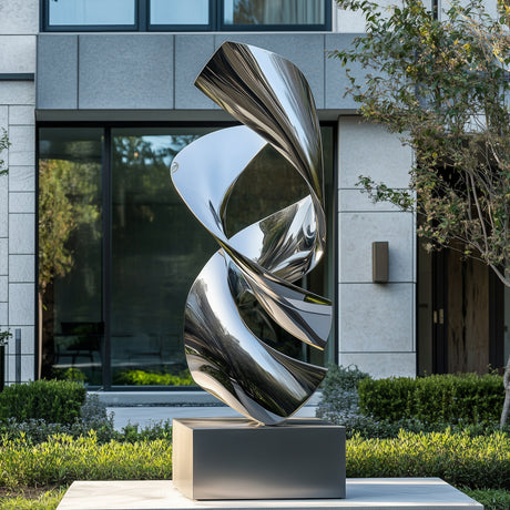 Twisting Design Modern Stainless Steel Sculpture