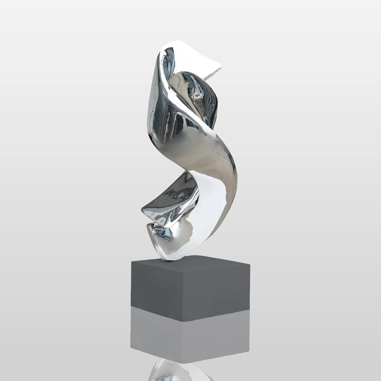 PREMIER Art Sculpture Twisting Design Modern Stainless Steel Sculpture PSSS-051-Stainless Steel Sculpture-PREMIER SCULPTURE