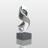 PREMIER Art Sculpture Twisting Design Modern Stainless Steel Sculpture PSSS-051-Stainless Steel Sculpture-PREMIER SCULPTURE