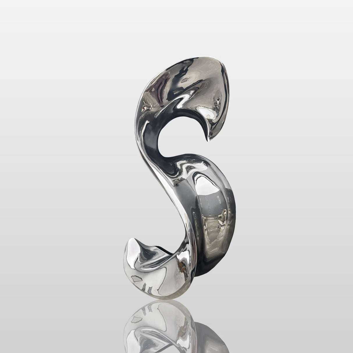 PREMIER Wall-Mounted Stainless Steel Sculpture Modern Reflective Art PSSS-075-Stainless Steel Sculpture-PREMIER SCULPTURE