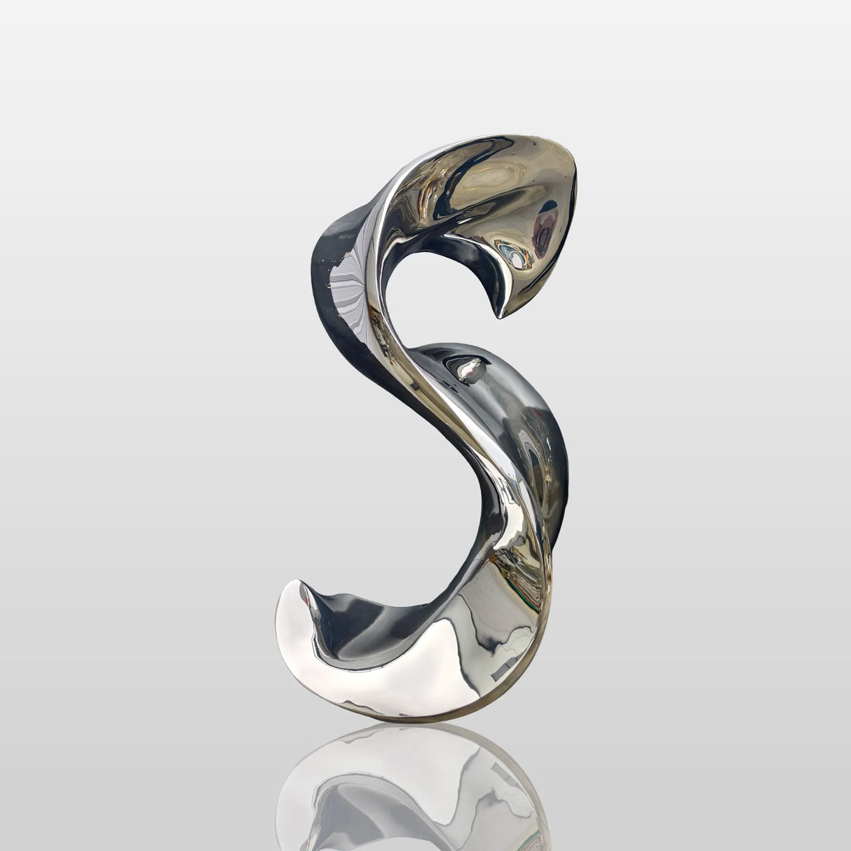 PREMIER Wall-Mounted Stainless Steel Sculpture Modern Reflective Art PSSS-075-Stainless Steel Sculpture-PREMIER SCULPTURE