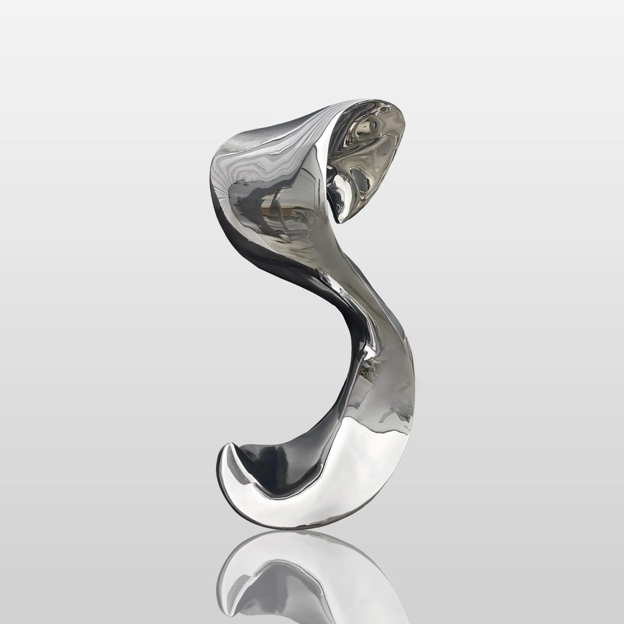 PREMIER Wall-Mounted Stainless Steel Sculpture Modern Reflective Art PSSS-075-Stainless Steel Sculpture-PREMIER SCULPTURE