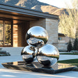  Metal Sphere Sculpture Modern Abstract Outdoor Art