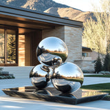  Metal Sphere Sculpture Modern Abstract Outdoor Art