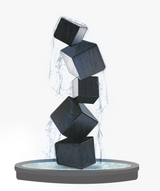 PREMIER Stacked Dice Sculpture PSSS-004 with Water Fountain---Rest of Payment Custom Link for Terry Lynn Whyte