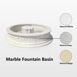 Large Marble Fountain Basin