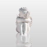 PREMIER Garden Angel Sculpture White Marble Sleeping Cherub PSM-041-Marble sculpture-PREMIER SCULPTURE