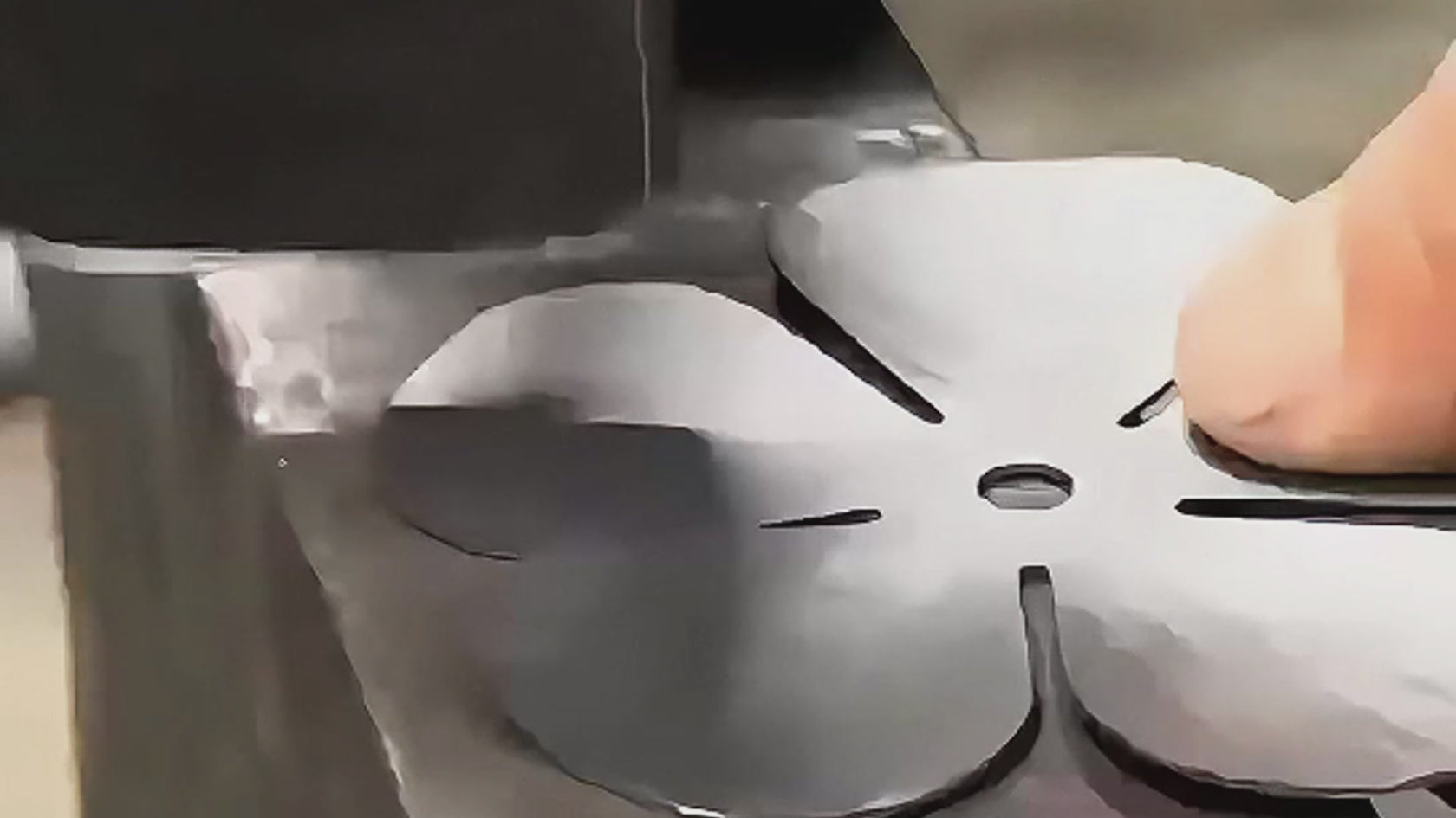 The process of hand-making stainless steel flower sculpture