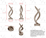 PREMIER Luxury Bronze Artwork Modern Sculptur PSB-052 Built-in Fountain Water Pipe System —Custom Link for Haydar Haba