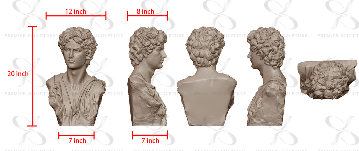 PREMIER Marble Bust Statue PSTTM-007-Custom Link for Robert Kugielska